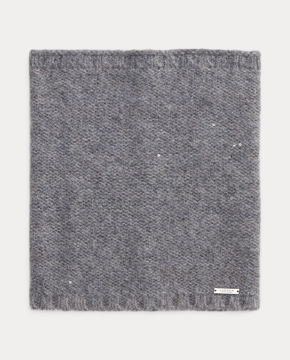 Cuello de mujer de punto con logo - Lauren Ralph Lauren - Gris Gris-1