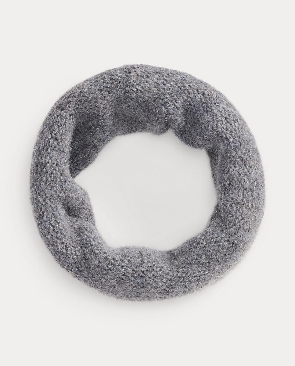 Cuello de mujer de punto con logo - Lauren Ralph Lauren - Gris Gris-2