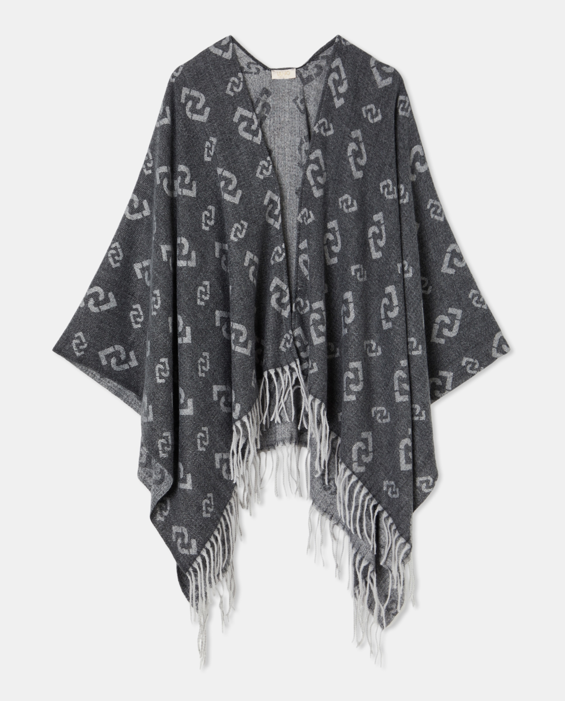 Capa com Logótipos e Franjas - Camel Preto-1