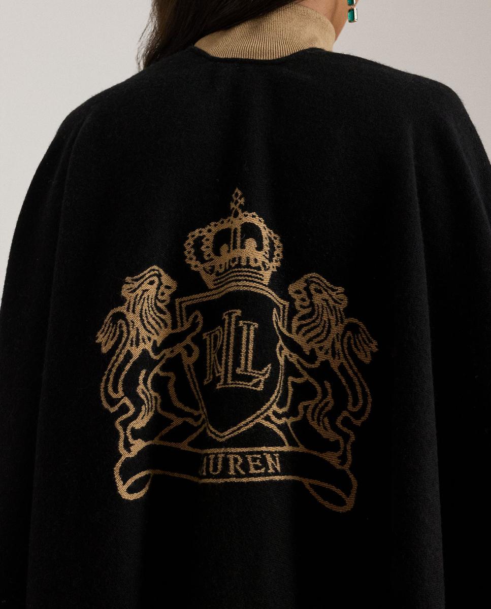 Poncho Reversível Bicolor Preto-5