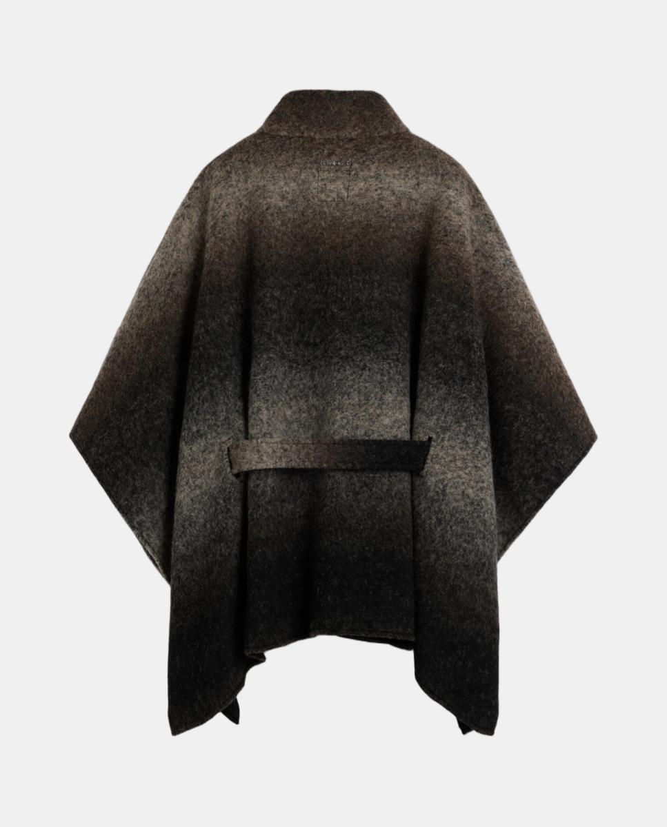 Poncho com Cinto Multicolor-2