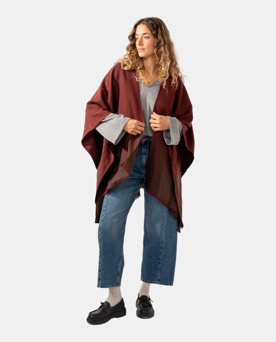 Poncho com Laço Vermelho-4
