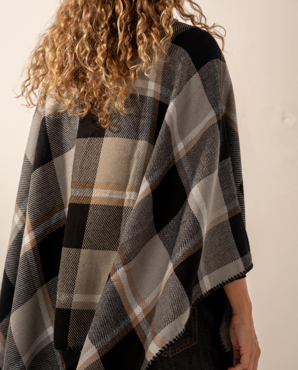 Poncho Reversível Preto-2