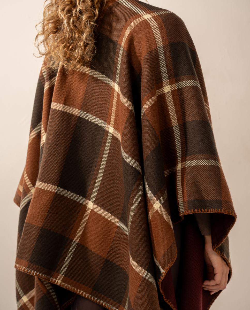 Poncho Reversível Vermelho-2