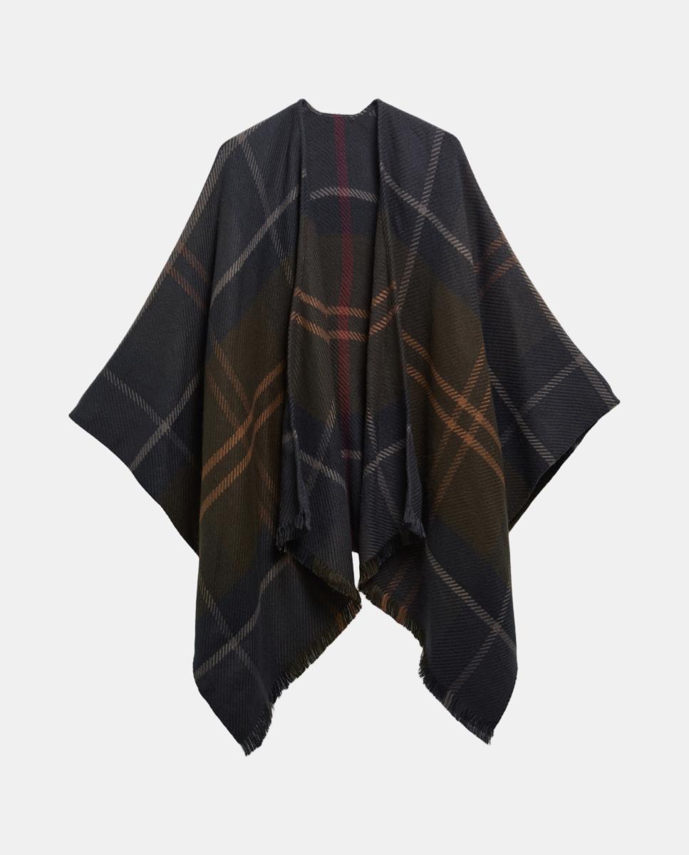 Imagen 0 de Poncho de cuadros Multicolor