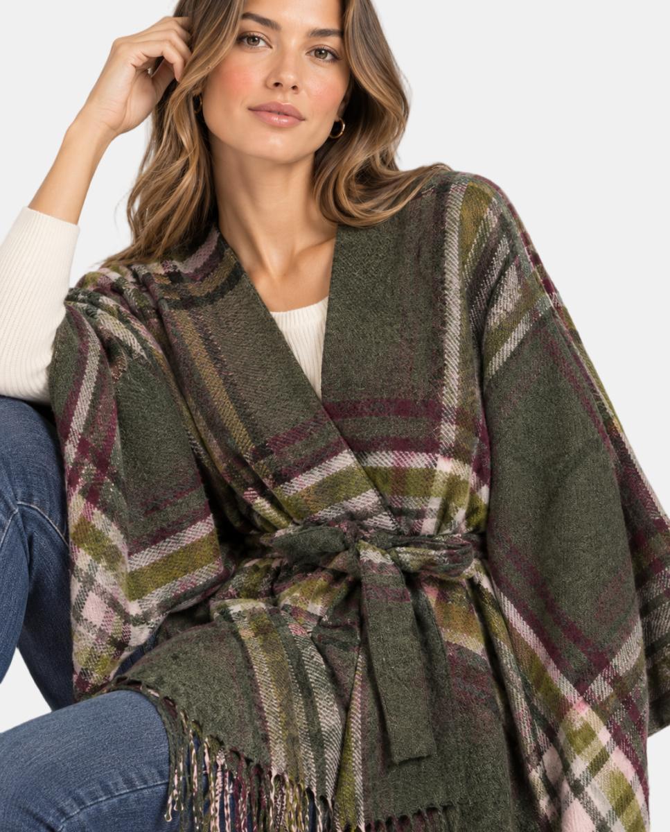 Imagem 0 de Capa Tipo Poncho com Franjas