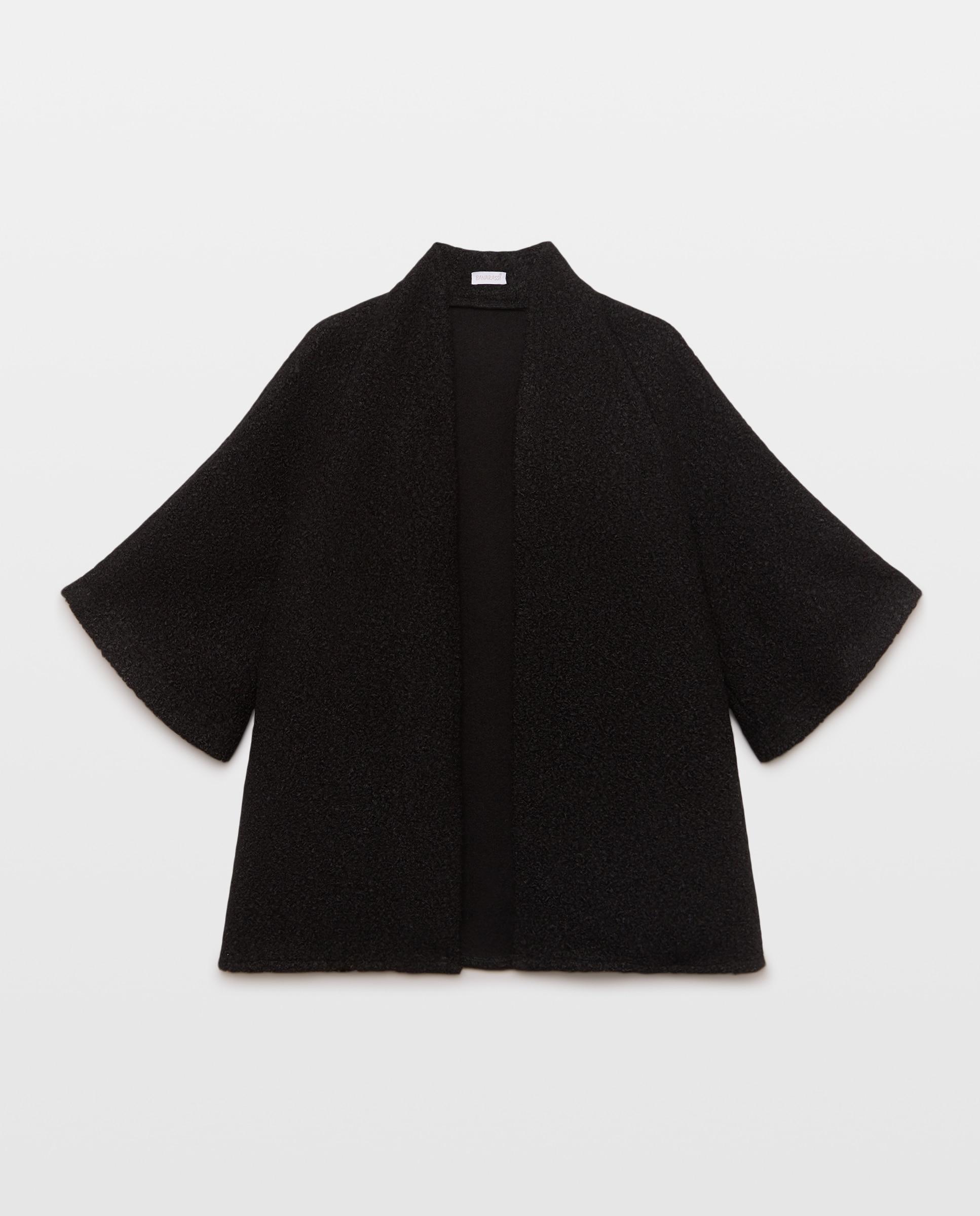 Capa lisa boucle manga rangla - Banarassi - Negro Negro-1
