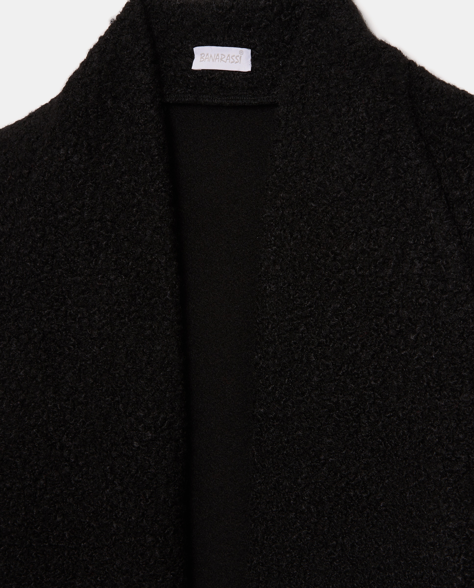 Capa lisa boucle manga rangla - Banarassi - Negro Negro-2
