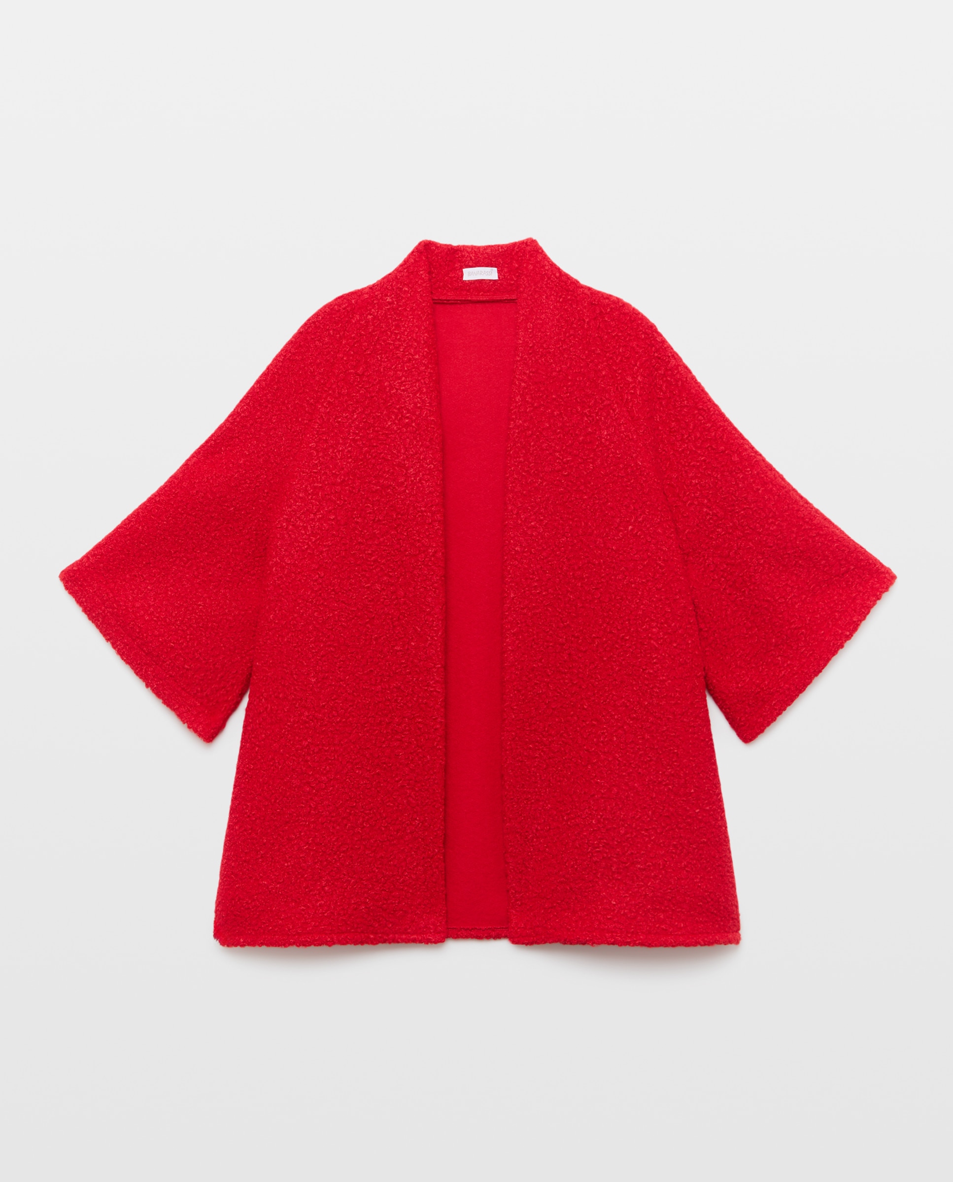 Capa lisa boucle manga rangla - Banarassi - Rojo Rojo-1