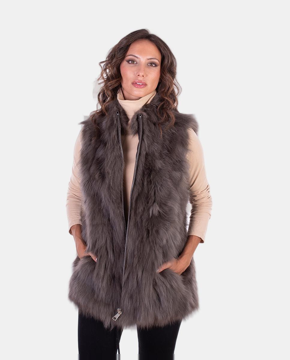 Imagem 0 de Colete de Pelo de Raposa Peaces