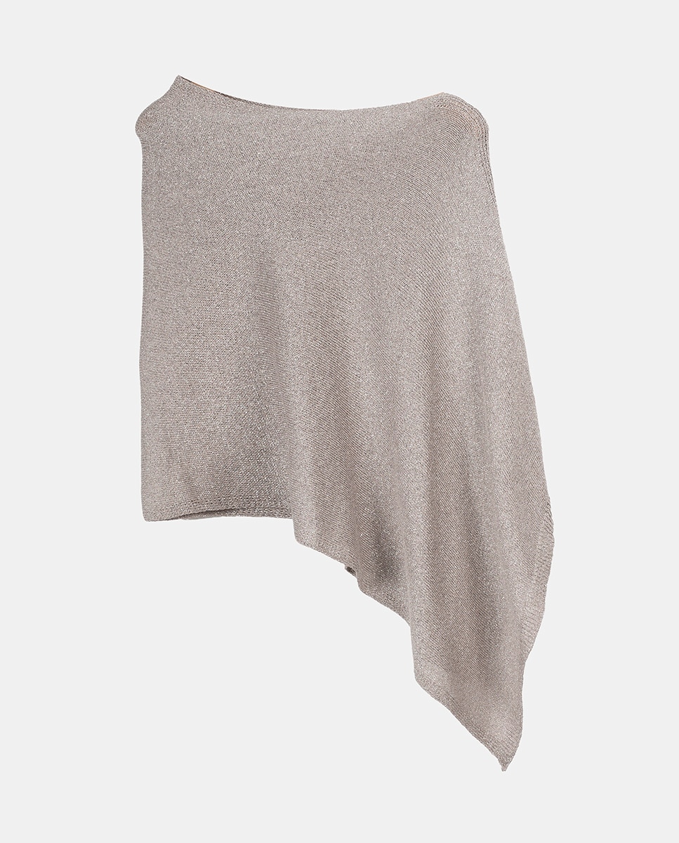 Écharpe em Fio Metalizado Cinzento-2