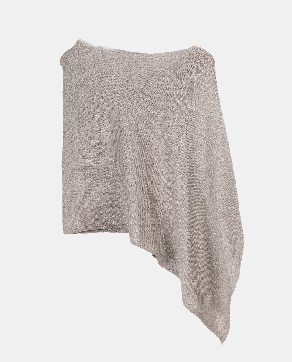 Écharpe em Fio Metalizado Cinzento-3