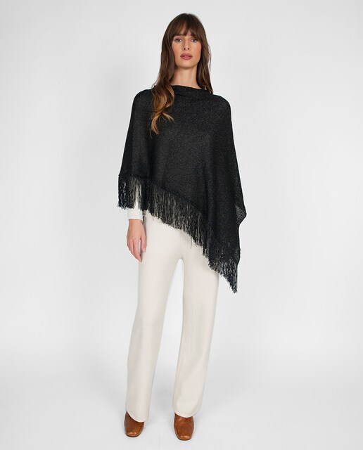 Imagem 0 de Poncho de Malha Lamé