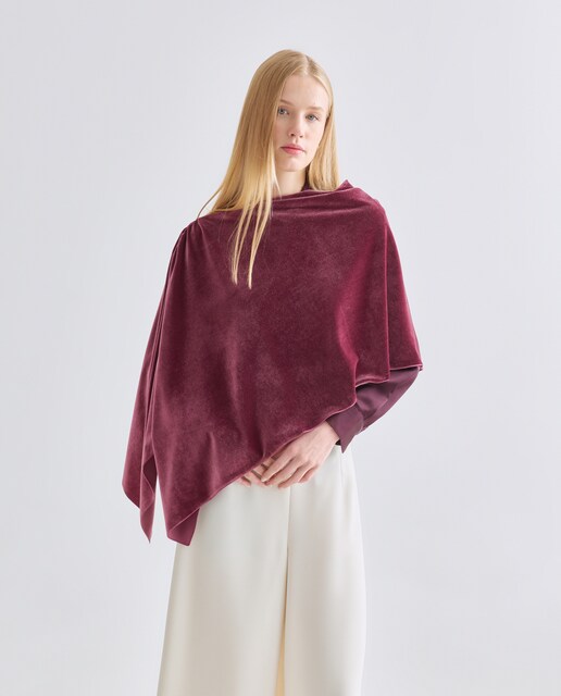 Imagem 0 de Capa de Veludo com Franzido no Ombro
