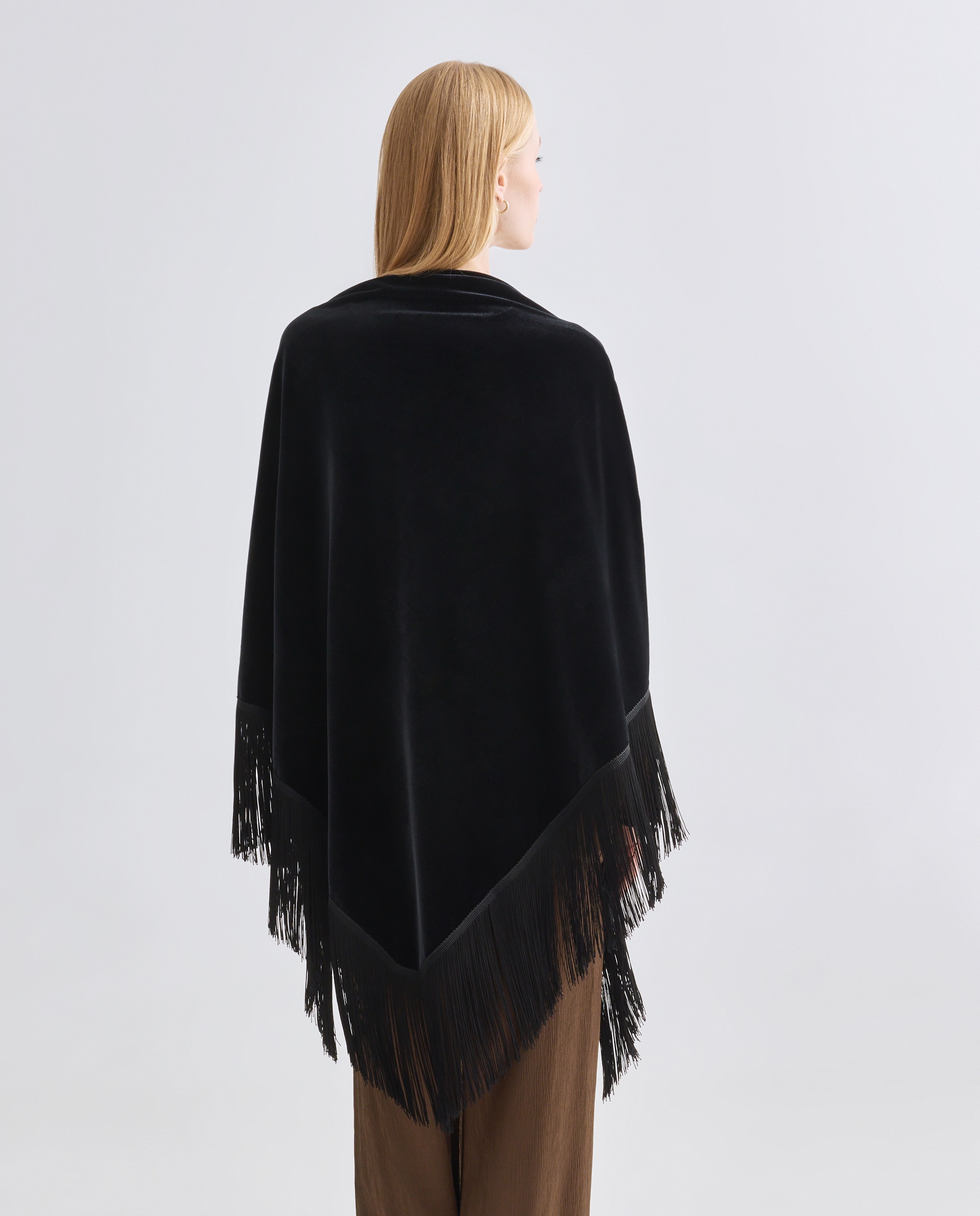 Pico bordado con fleco - Banarassi - Negro Negro-3
