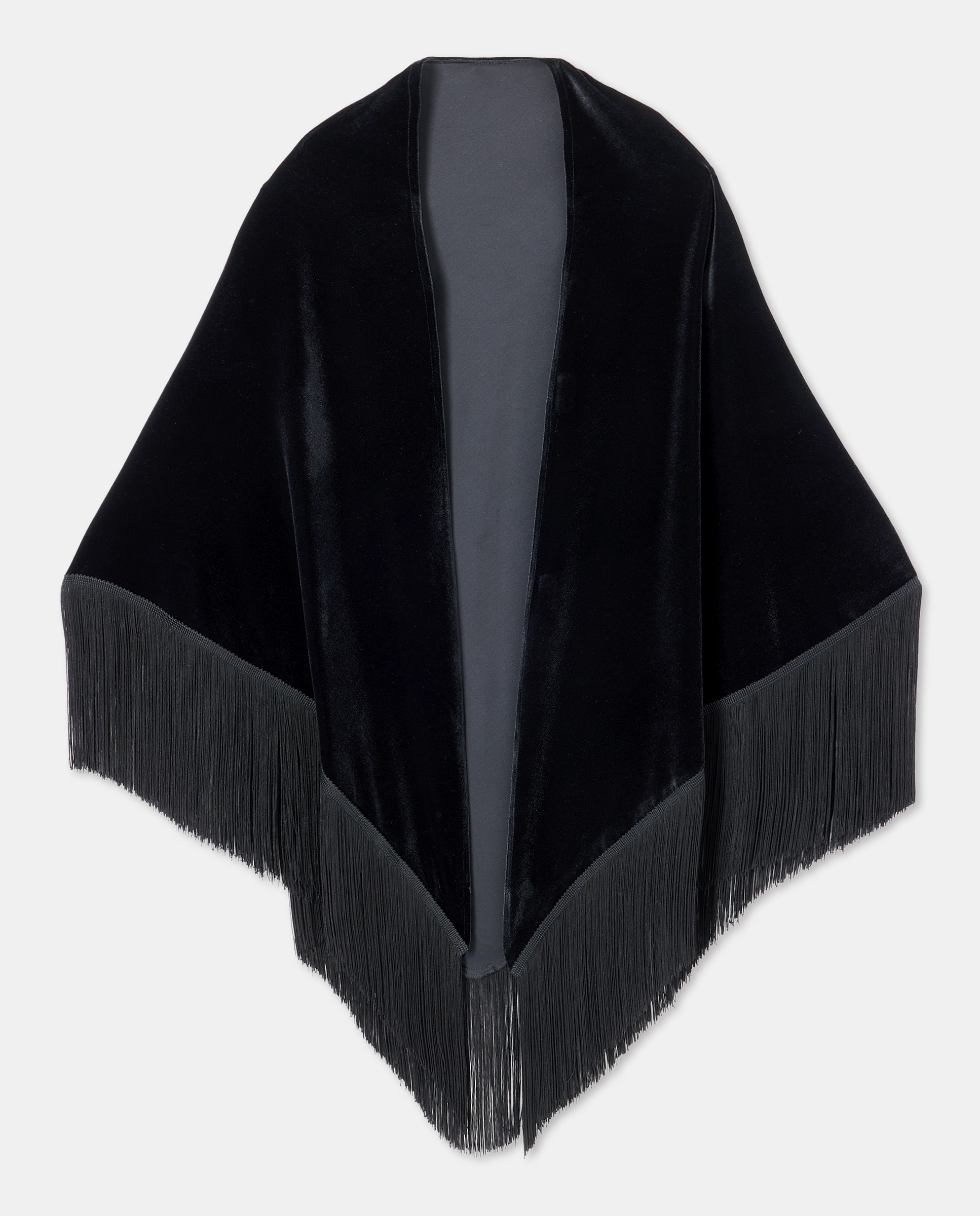 Pico bordado con fleco - Banarassi - Negro Negro-4