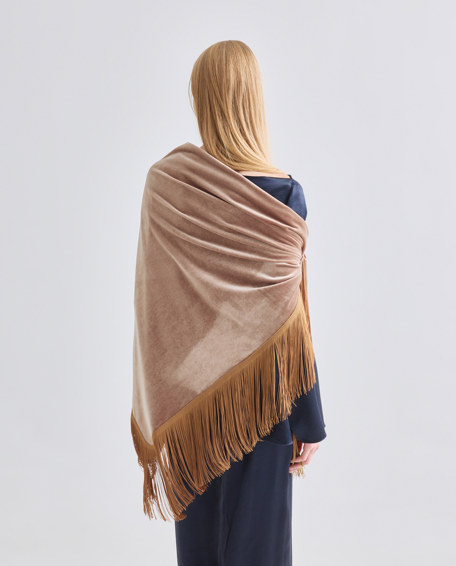 Pico bordado con fleco - Banarassi - Beige Beige-3