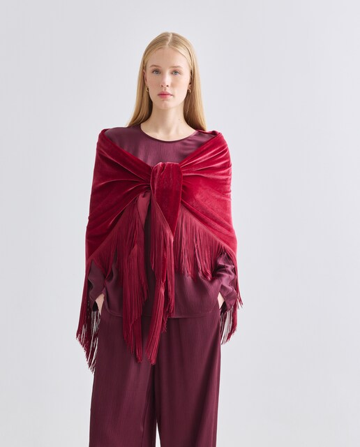 Imagem 0 de Écharpe Bordada com Franja