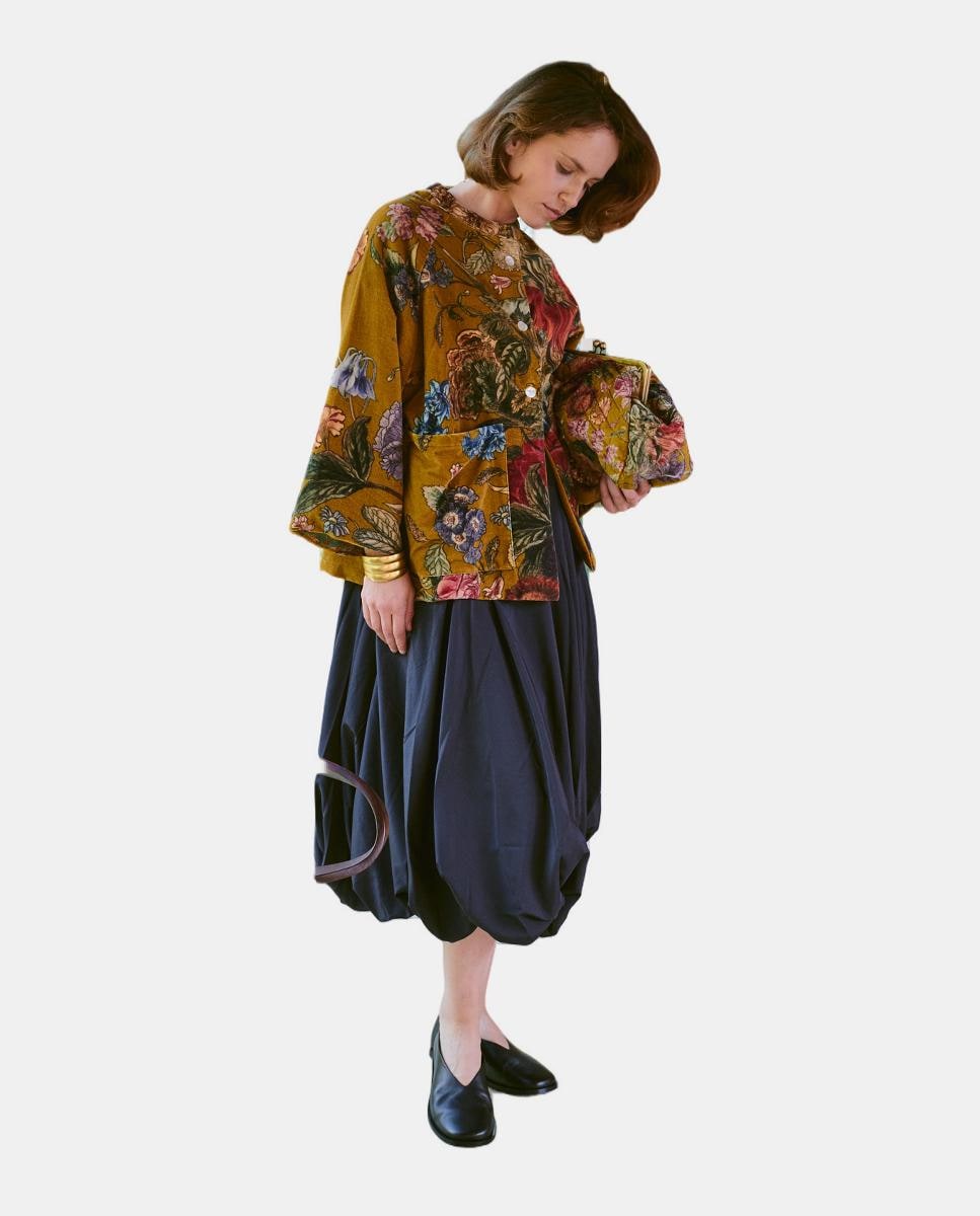 Casaco de Veludo Primula Gold Ouro-3