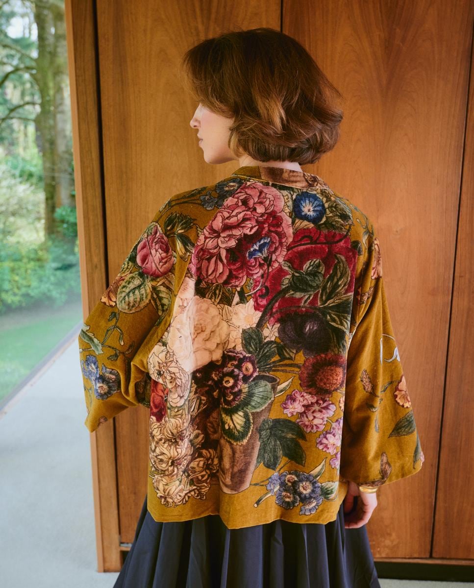 Casaco de Veludo Primula Gold Ouro-4