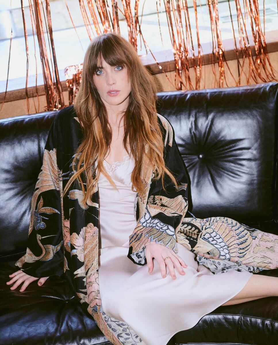 Casaco Comprido de Veludo Crane Black Preto-2