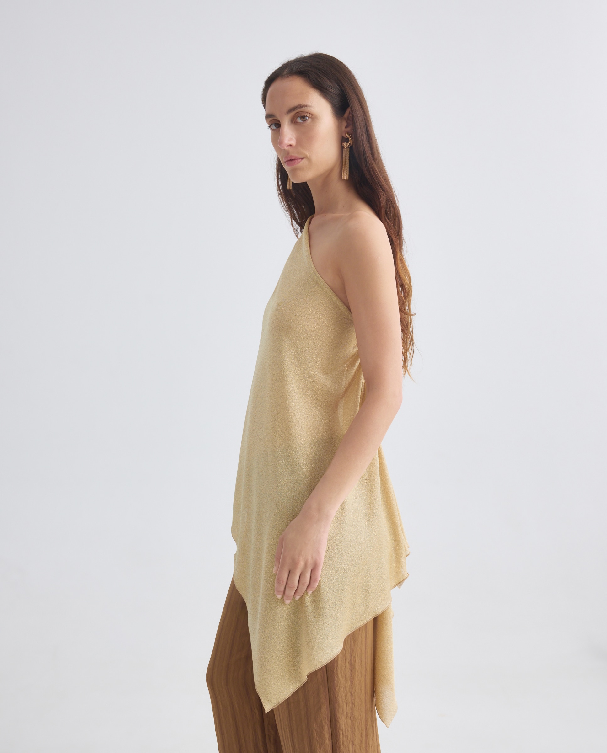 Imagem 0 de Capa de Festa com Ombro Franzido