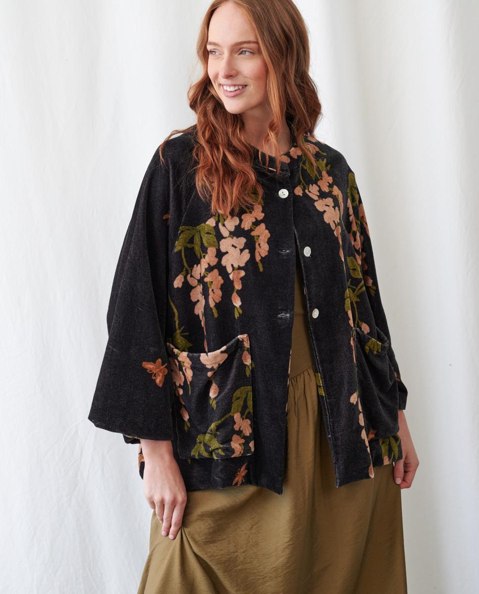 Casaco de Veludo - Wisteria Black Preto-2