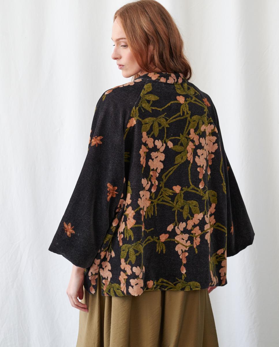 Casaco de Veludo - Wisteria Black Preto-3