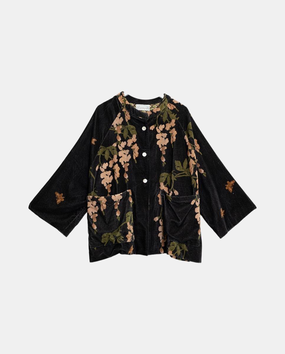 Casaco de Veludo - Wisteria Black Preto-4
