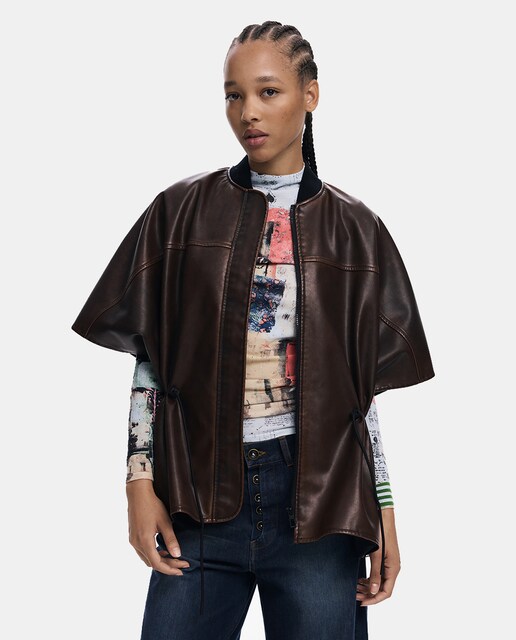 Imagem 0 de Poncho com Efeito de Pele