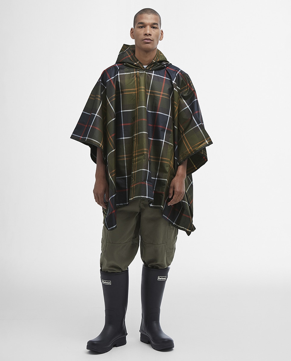 Imagen 2 de Poncho plegable con estampado de tartán - Barbour - Multicolor Multicolor