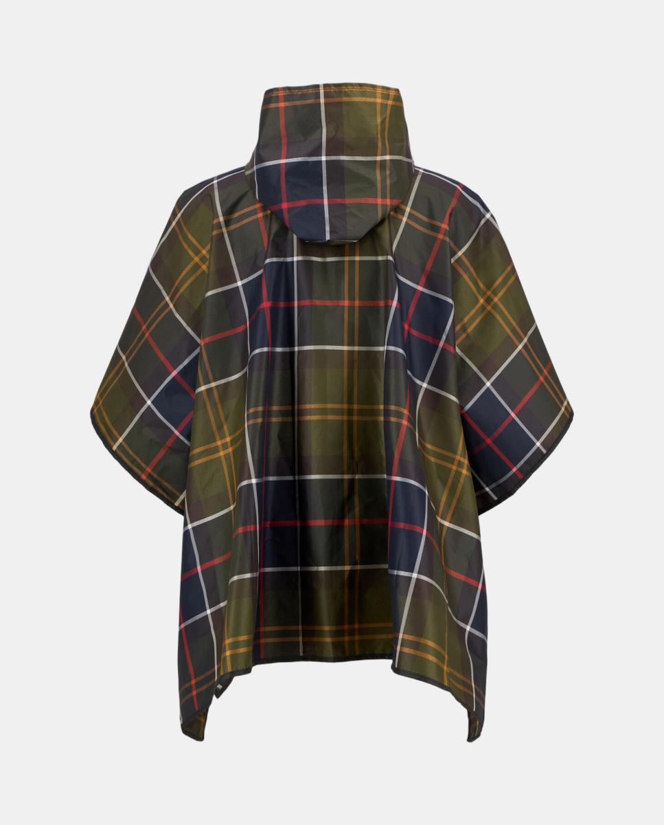 Imagen 5 de Poncho plegable con estampado de tartán - Barbour - Multicolor Multicolor