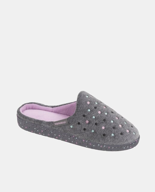 Imagen 0 de Zapatilla de casa Chinela ergonomica plantilla Everywear tercipelo puntos