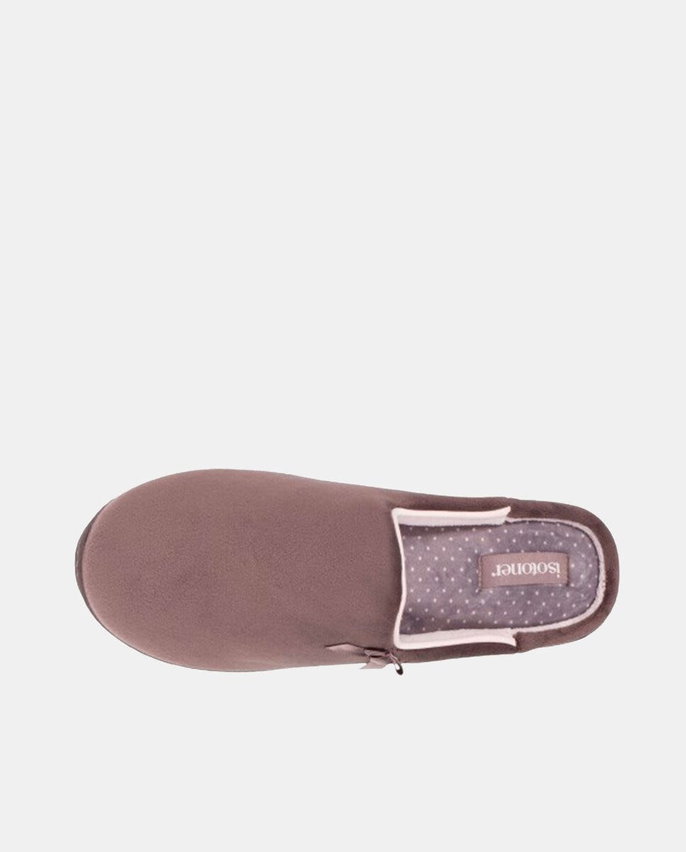 Chinelos de Quarto Ergonómicos com Tacão de 4 cm Taupe-2