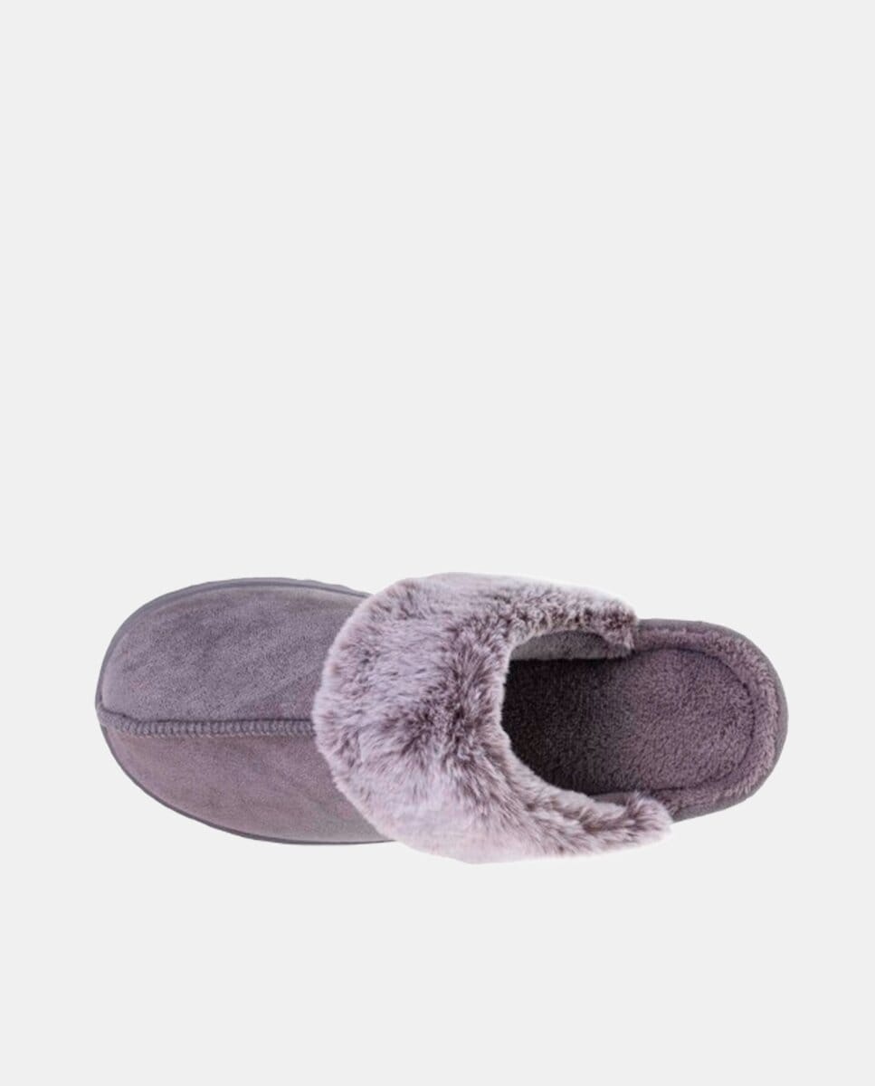 Chinelos de Quarto em Camurcina Cinzento-2