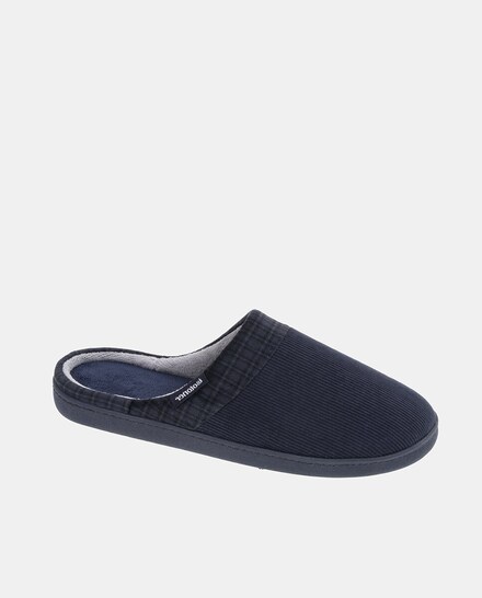 Zapatillas Mocasín Para Niño Isotoner - Talla 35 EU, Color Caqui Chiné, Suela Ergonómica, Forro Polar, Lavables