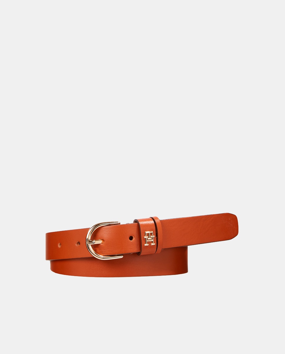 Cinturón de piel con logotipo - Tommy Hilfiger - Cuero Cuero-1