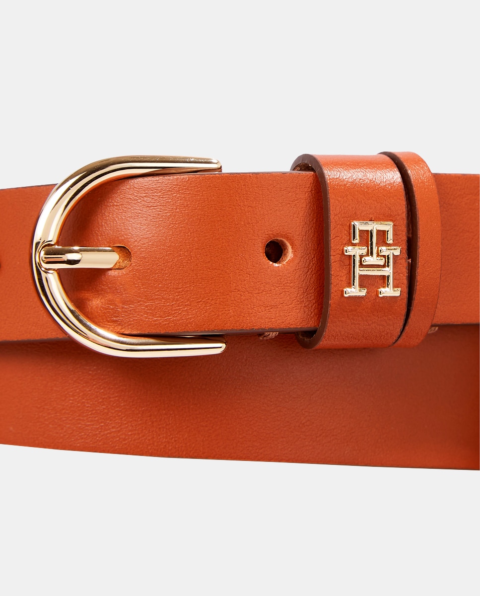 Cinturón de piel con logotipo - Tommy Hilfiger - Cuero Cuero-2