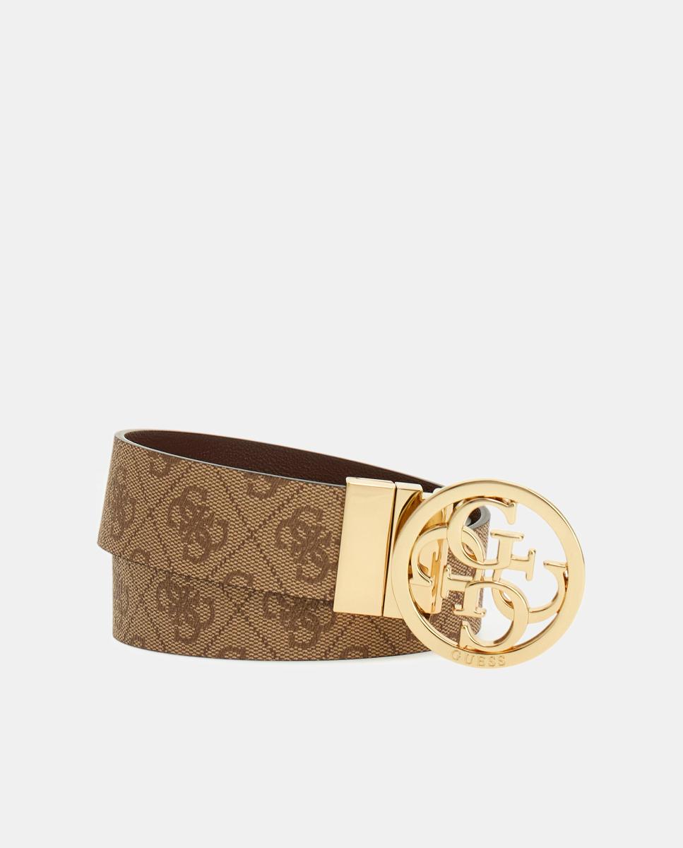 Cinto Estampado Castanho-claro-4