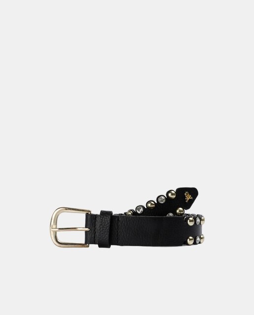 Imagem 0 de Cinto Sandy Belt com Tachas - Bege