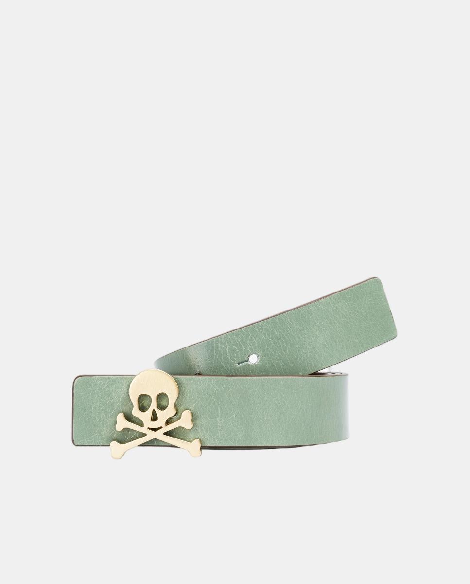 Cinto em pele Turquesa-2