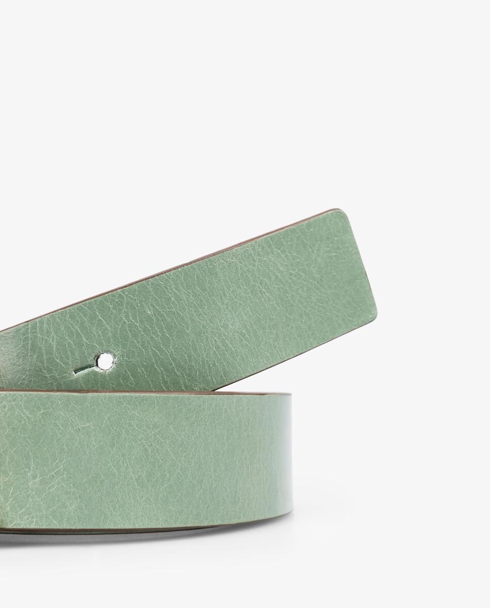 Cinto em pele Turquesa-4
