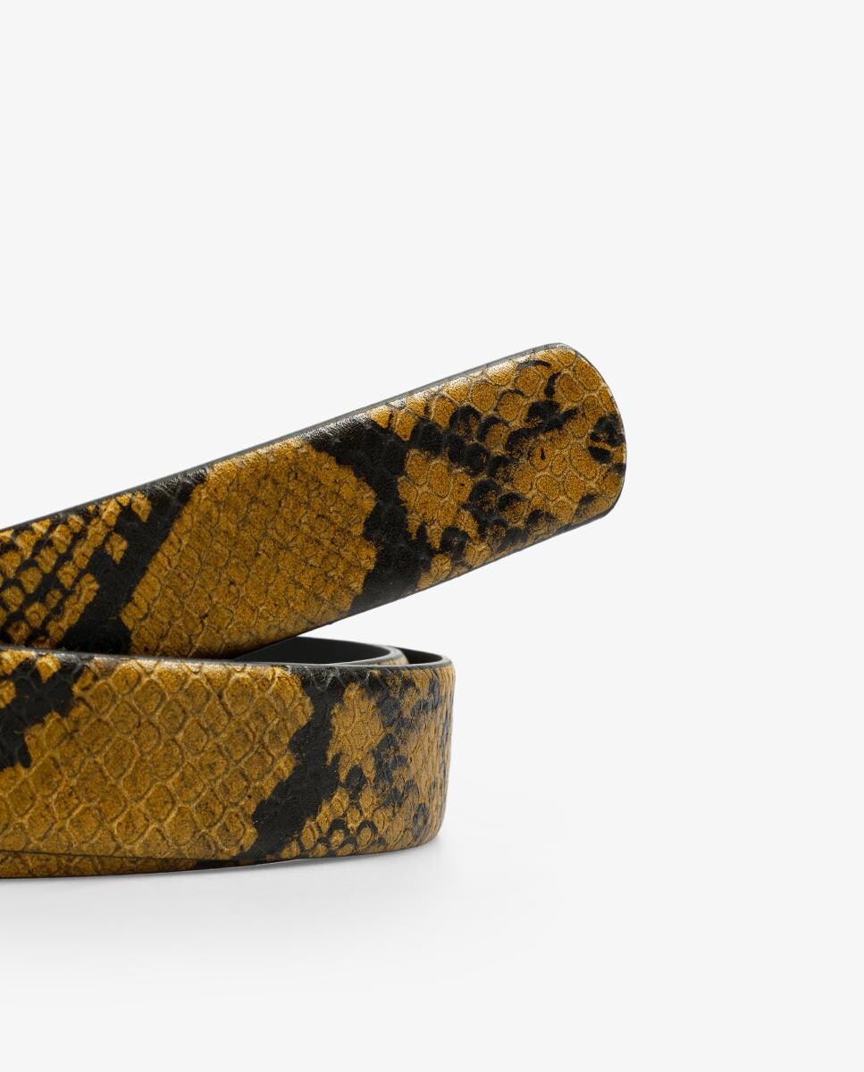 Cinto em pele Amarelo-3