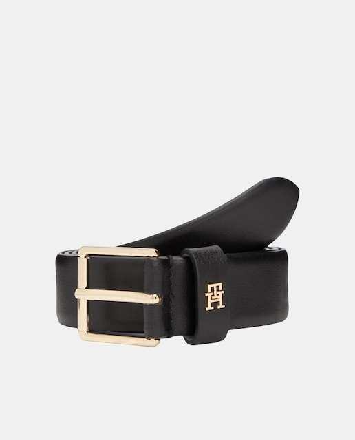 Imagem 0 de Cinto em Pele com Fivela Quadrada - Preto