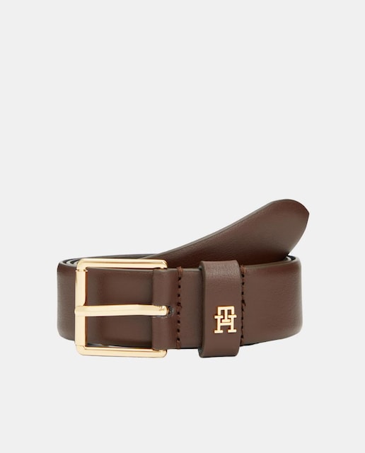 Imagem 0 de Cinto em Pele com Fivela Quadrada - Castanho