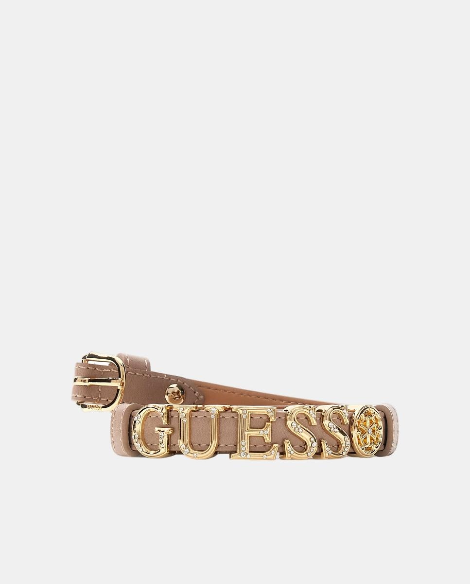 Cinto Ajustável com Fivela Tipo G Bege-1