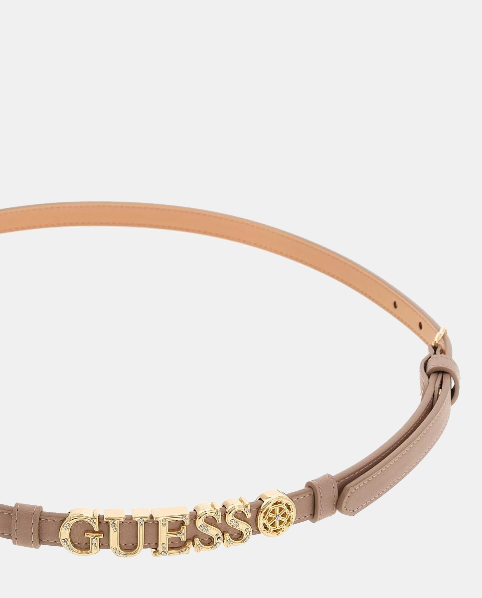 Cinto Ajustável com Fivela Tipo G Bege-2