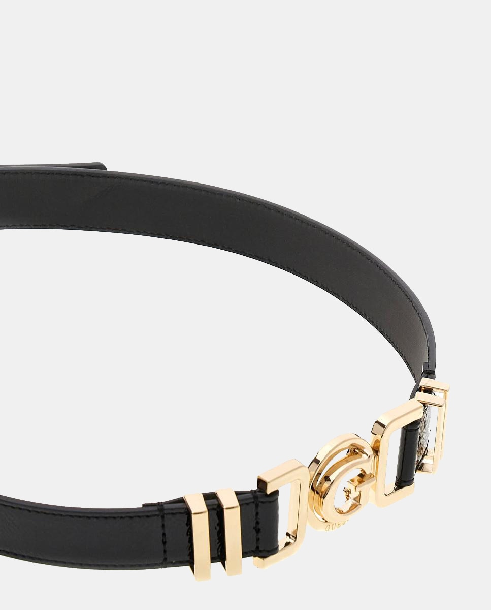 Cinto Não Ajustável com Fivela de Logótipo G Preto-3