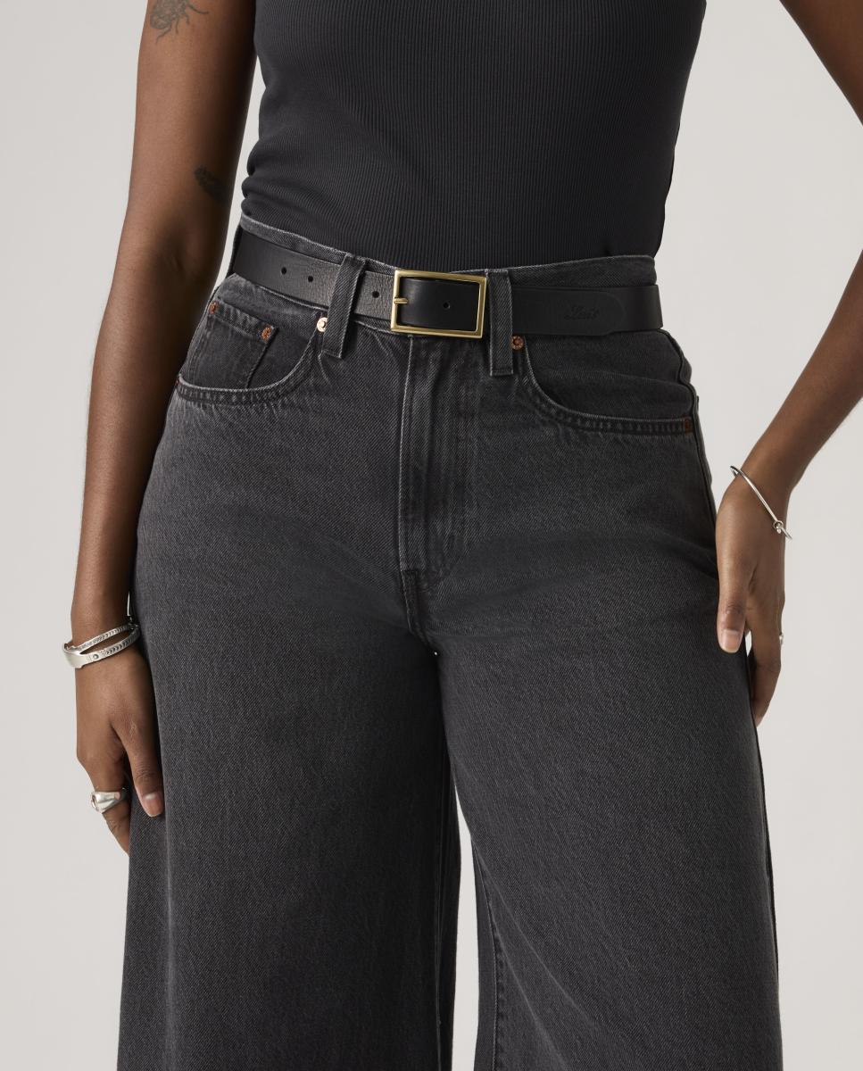 Cinto Rectangle Buckle Preto-2