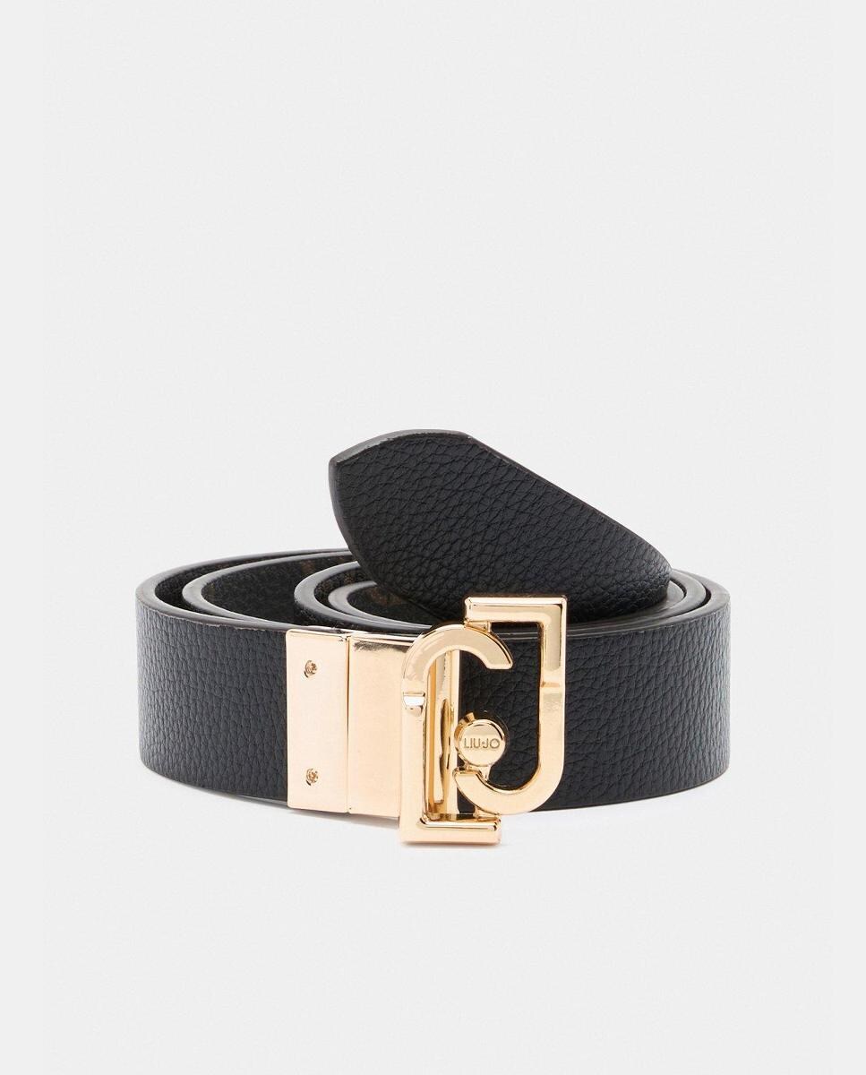 Cinto Reversível com Logótipo Preto-4